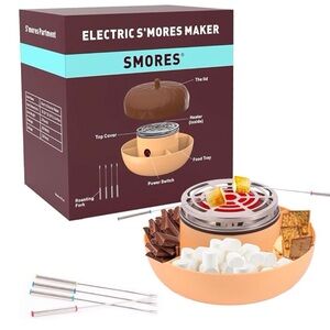 Electric S’Mores Maker Acorn Flameless Indoor Marshmallow Roaster